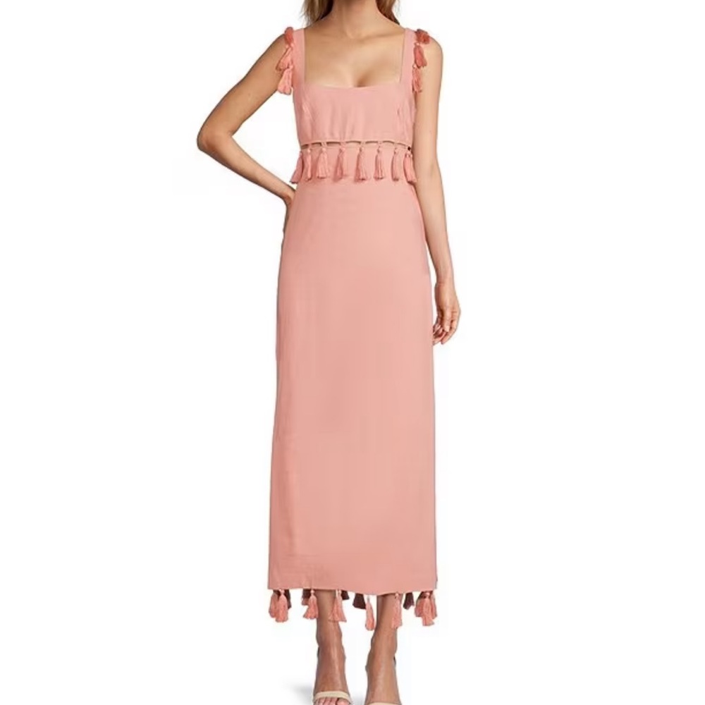 Antonio Melani coral tassel dress